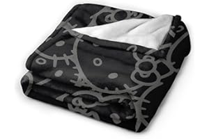 THCBME Anime Cartoon Blanket Lightweight Flannel Throw Blankets Gifts for Kids Adults Soft Kawaii Pink Cat Air Conditioning Quilt for Bed Couch Sofa Living Room Decor Accessories 80"x60"