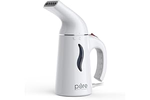 Pure Enrichment PureSteam Portable Fabric Steamer - Handheld Travel Garment Steamer Removes Wrinkles & is Safe on All Fabrics - Fast-Heating, Lightweight, Auto Safety Shut-Off, & Long Cord (White)