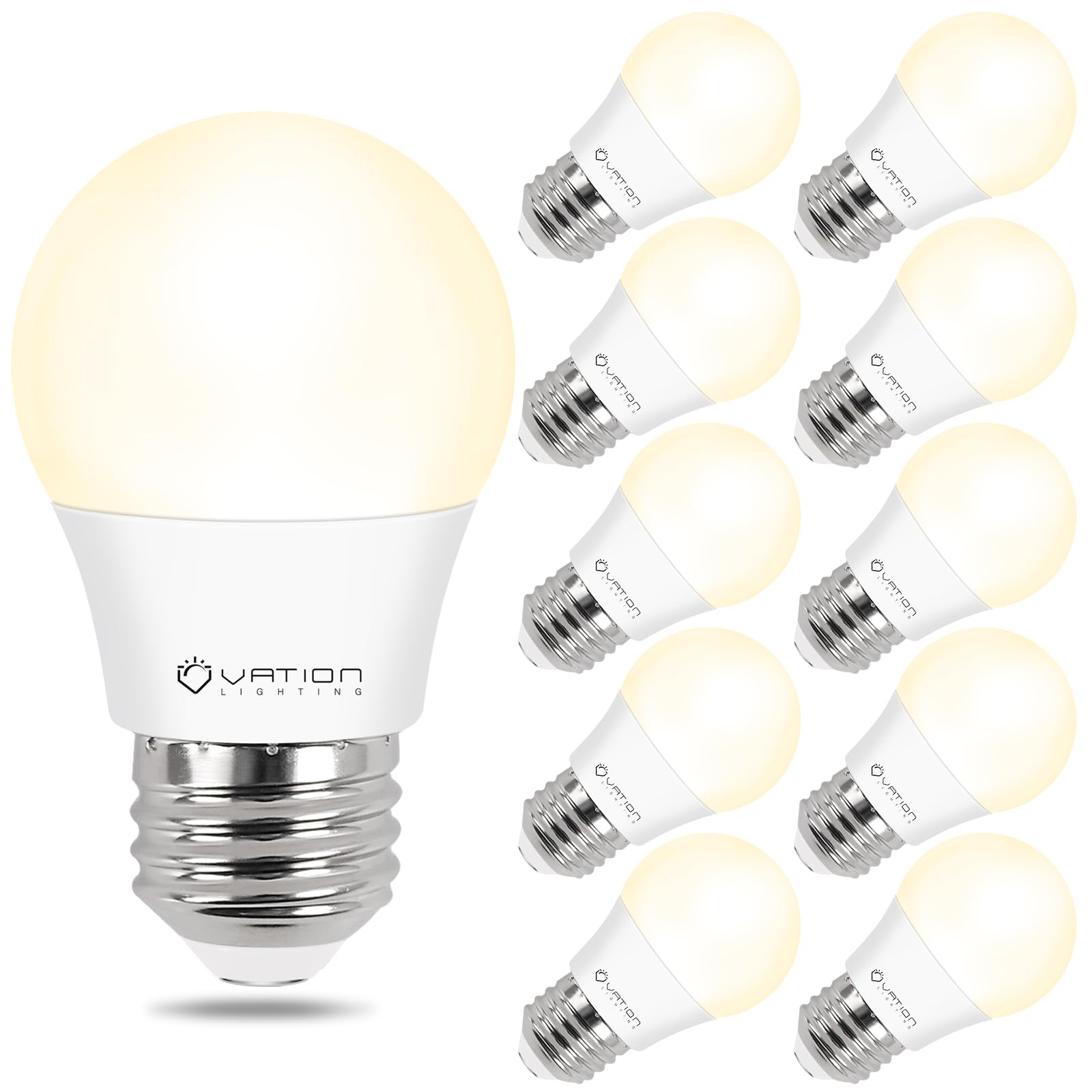 Photo 1 of 10 Pack LED Refrigerator Light Bulb, 40W Equivalent 120V A15 Fridge Waterproof Bulbs 5.5W Warmwhite 3000K, e26 Medium Base, Freezer Home Appliance Lamp Dimmable, CRI 80+, Instant On, UL Listed