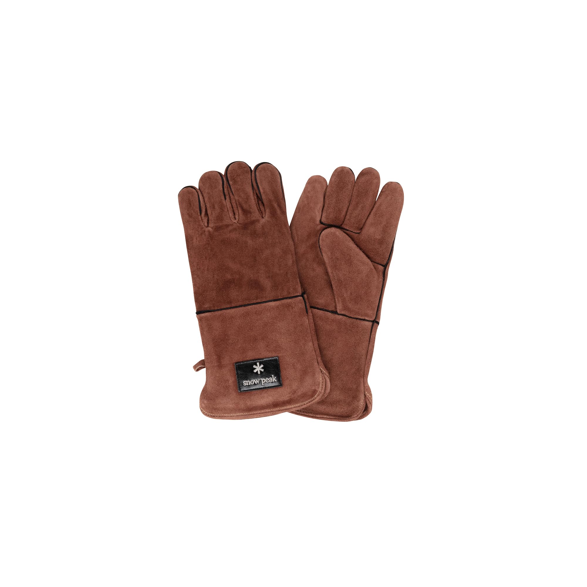 Snow Peak Fireside Leather Gloves, Extended fire-resistant gloves for home, camping & outdoors