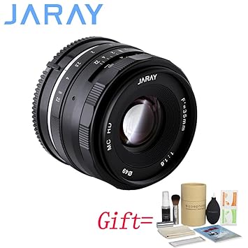 JARAY 35 mm f1.6 cámara sin Espejo Lente Fija Manual para Fujifilm ...