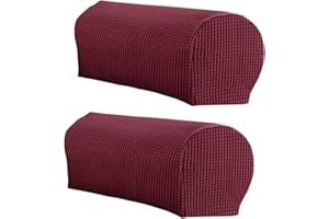 LINGXIYA Set of 2 Sofa Armrest Cover, Soft Stretch Arm Cover for Recliners Sofas Chairs,Couch Furniture Armrest Protector Covers