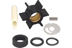 QUICKMARINER QuickMarine 89981T1 Water Pump Impeller Repair Kit for Mercury Marine 4-9.8 HP Outboard Motors Replacement 47-89981Q1 Sierra 18-3239 Boat Engine