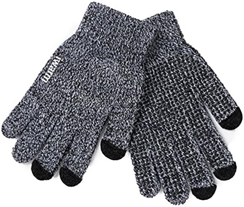 Winter Glove Touch Screen SMS Glove Warm Cold Glove Man 2 Pieces (AB black white, average code)