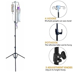 Portable IV Pole Collapsible for