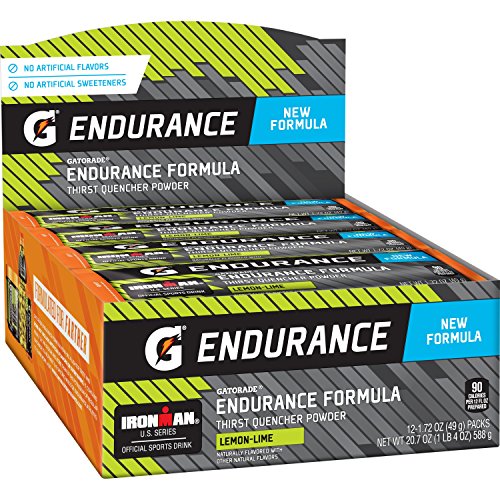 Gatorade Endurance Formula Powder Sticks, Lemon Lime, 1.72 oz. Packs, 12 Count