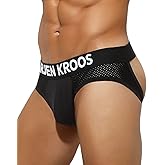 Arjen Kroos Men's Jockstrap Underwear Breathable Mesh Jock Straps Cotton Athletic Supporter