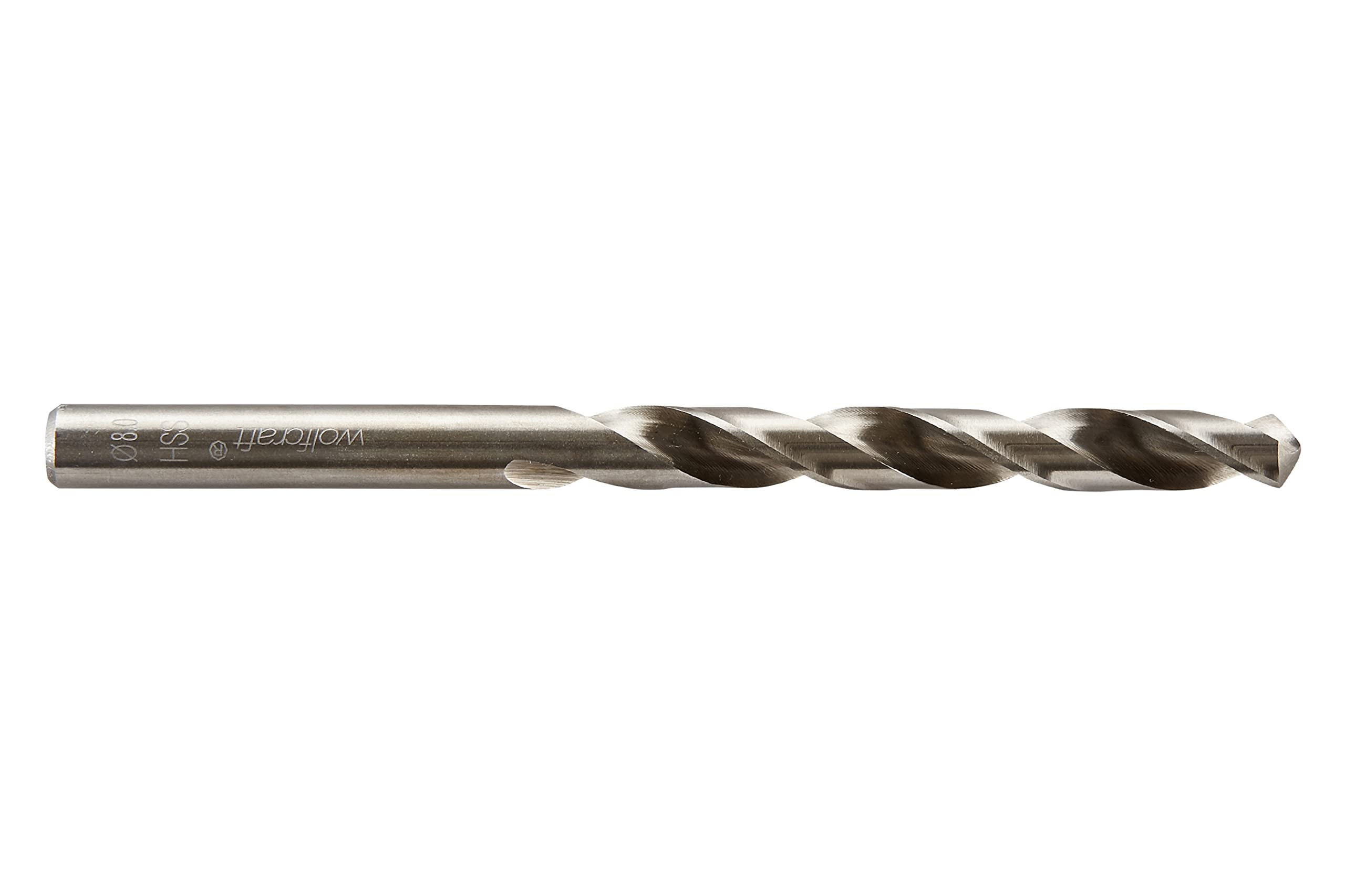 wolfcraft HSS Metal Drill Bit, ground I 7560010 I For drilling into hard materials