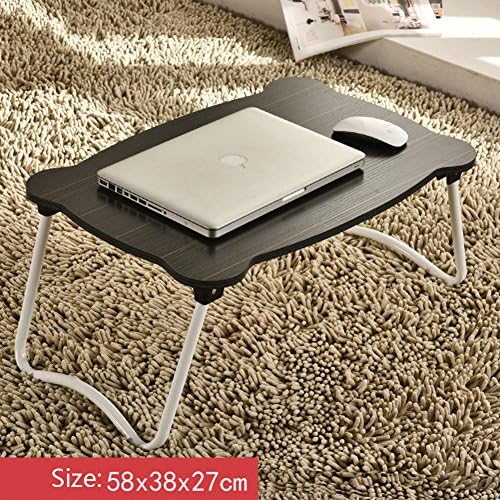 Adjustable Laptop Table Notebook Stand Portable Standing Bed Desk Foldable Sofa Breakfast Tray Bed Folding Table Lazy Table Small Table Student Dormitory Simple Learning Desk-D