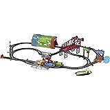 Thomas & Friends Talking Thomas & Percy Train Set, motorized train and track set for preschool kids ages 3 years and older