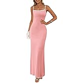 PRETTYGARDEN Spring Dresses for Women 2025 Summer Resort Wear Sexy Bodycon Sundress Spaghetti Strap Vacation Maxi Dress