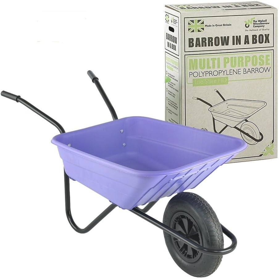 Walsall Wheelbarrows 90Ltr Shire Plastic Green Wheelbarrow Barrow in a