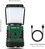 Lepro 1000 Lumen Rechargeable Camping Lantern 4 Modes 4400mAh Power Bank view 5