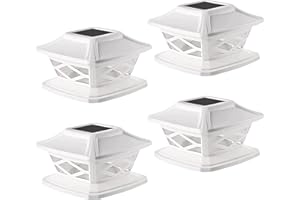 TWINSLUXES Solar Post Lights Outdoor 2 Modes Waterproof LED Solar Post Cap Lights for 3.5x3.5 4x4 5x5 and 6x6 Wooden&Vinyl Post,Fence Post Solar Lights for Garden/Patio/Porch Solar Powered(4 Pack)