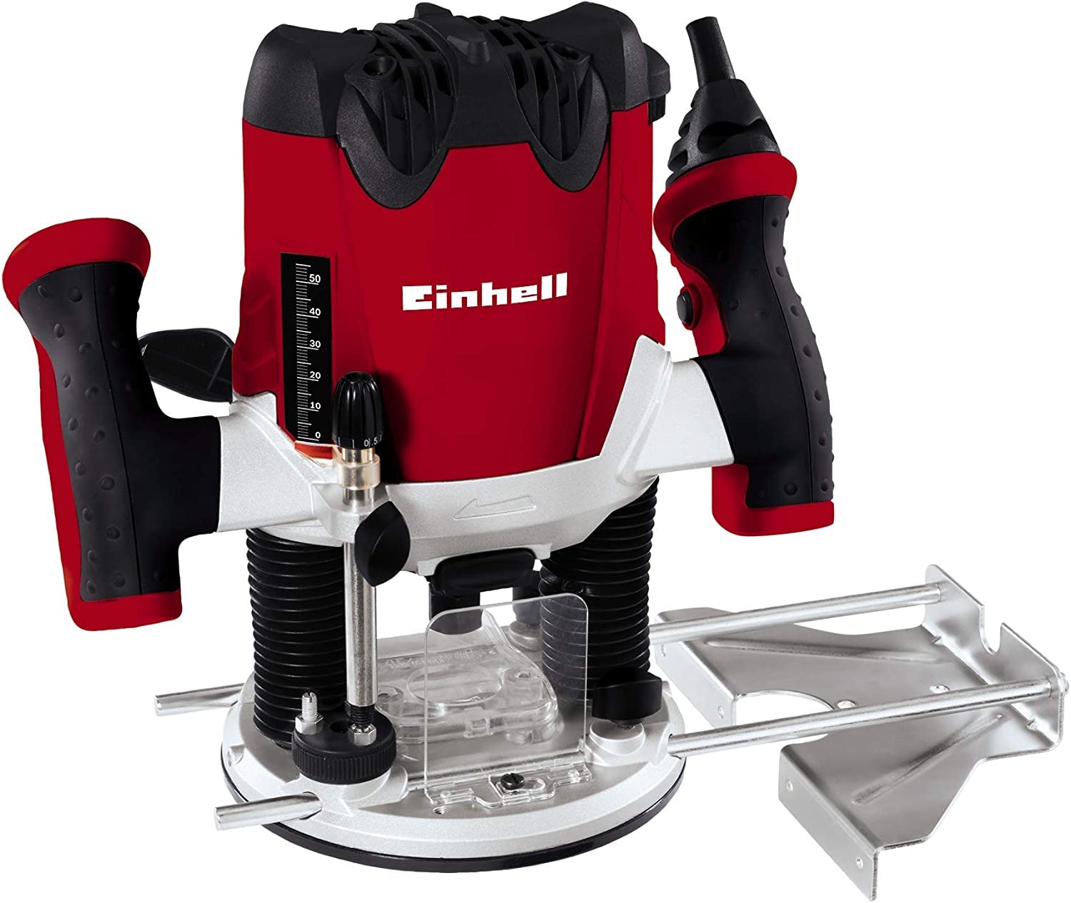 Einhell Power Router 1200W, Wood Router Trimmer, Precise Variable Milling Depth Plunge Router, Electric 1/4 Inch Handheld Router Tool for Woodworking TE-RO 1255 E