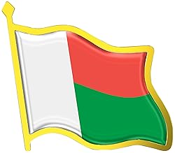 Madagascar Flag Lapel Pin - Enamel Metal National
