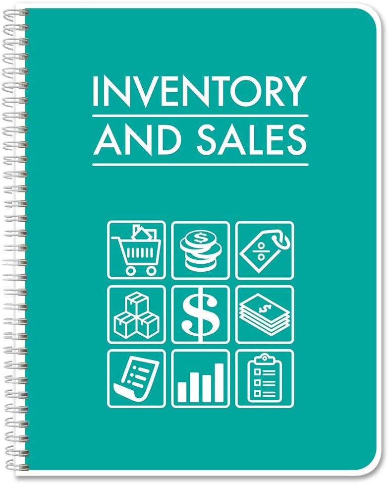 BookFactory Business Inventory & Sales/Inventory and Sales Ledger Book/Log Book/Notebook - 120 Pages, 8.5" x 11" (LOG-120-7CW(Inventory-Sales)-BX) : Office Products