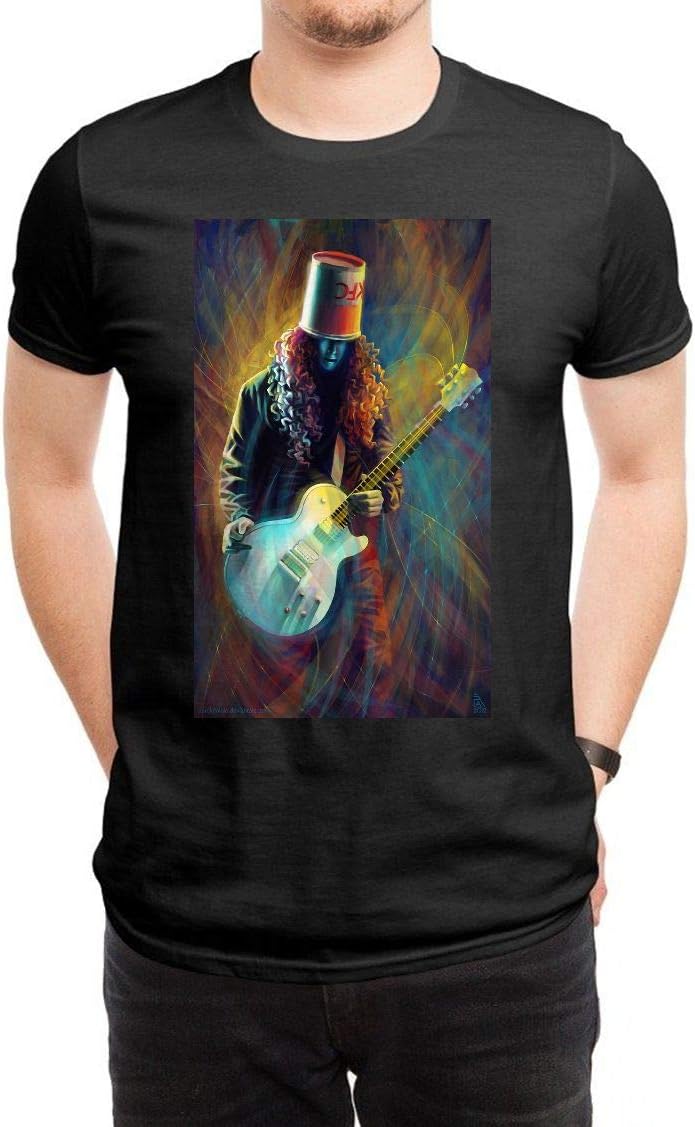 Buckethead Art Men's Black T-Shirt