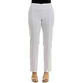 Zac & Rachel Womens Millennium Fabric Pull-on Slim Leg Pant - Plus & Petite