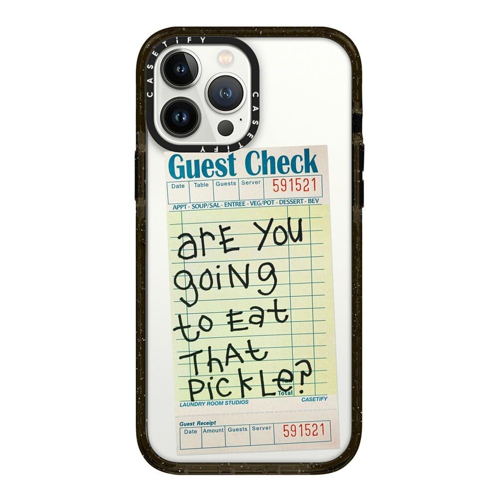 CASETiFY Impact Case for iPhone 13 Pro Max - The Pickle Case by Laundry Room Studios - Clear Black Image CASETiFY Impact Case for iPhone 13 Pro Max - The Pickle Case by Laundry Room Studios - Clear Black Image