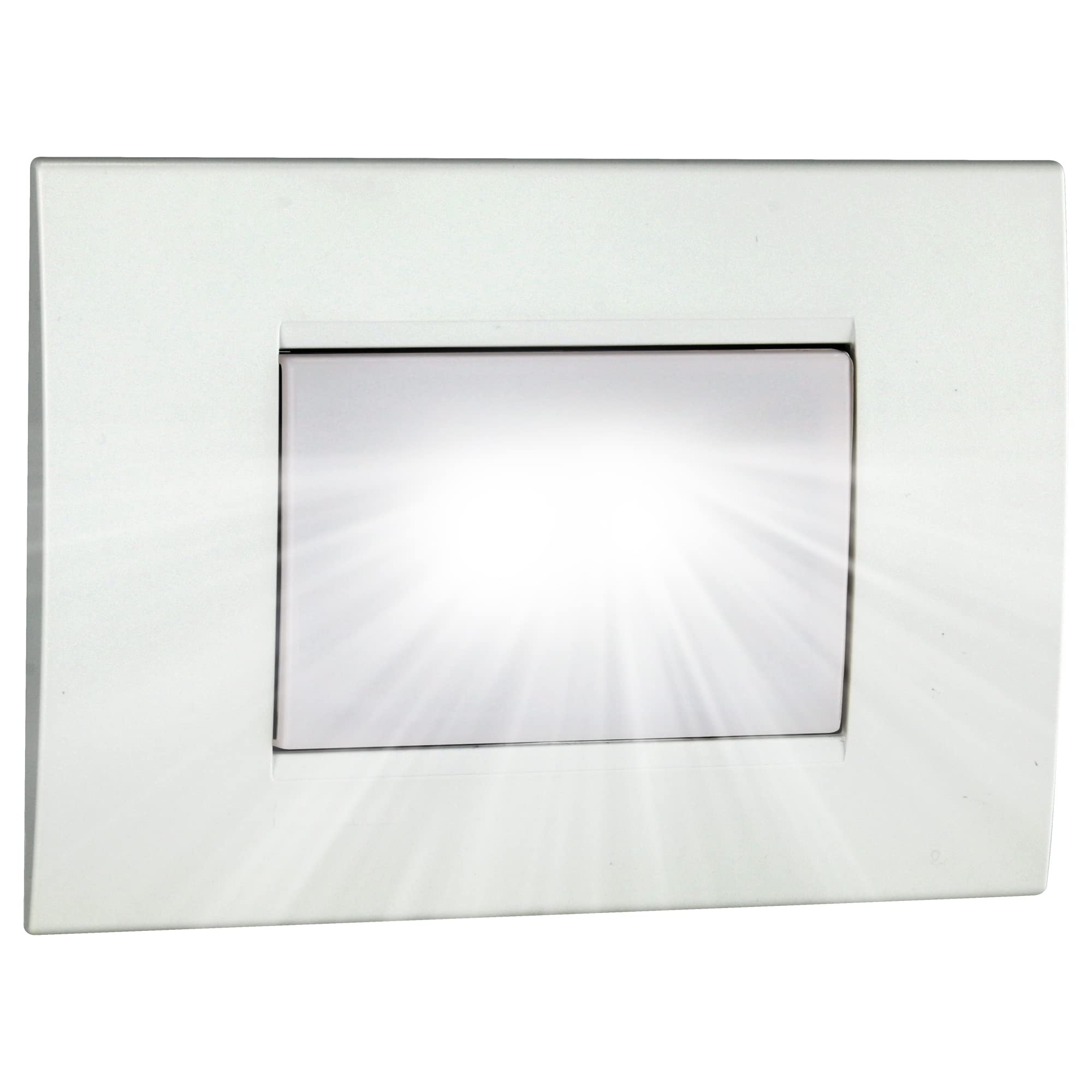 VEMER VE511200 model SYRIO Emergency lamp flush-mounting, color white opal