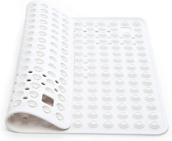 Tapis De Douche Antidérapant 60x60 Cm - Blanc Et Sécurisé !