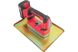 BULELULA Concrete Vibrator, Portable Handheld Cement Vibrating Troweling Machine Single Phase Cement Trowel Electric Concrete Vibrating Machine (Red)