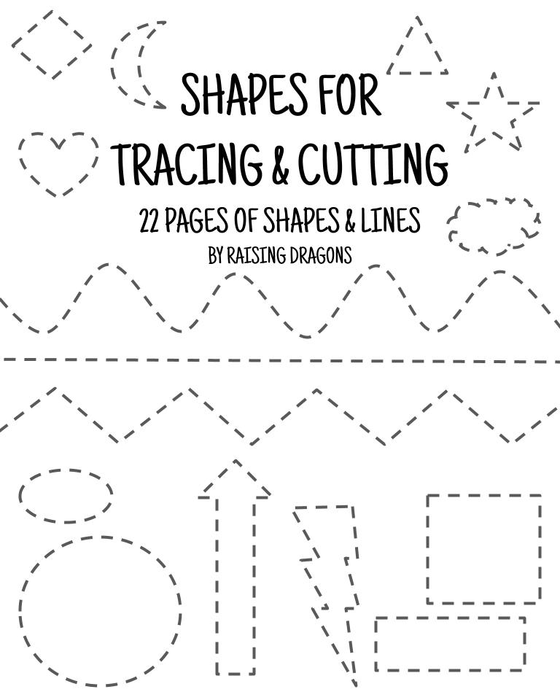 These Worksheets Are Perfect For Kindergartners Preschoolers And First Graders Who Need To Work On Cutting And Tracing Skills Practice Tracing The Lines Then Use Scissors To Cut Out The Shapes And Cut Along The Lines Ideal For Ages 4 7 skills practice tracing the lines