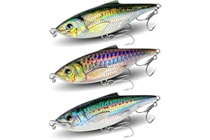 GULULUT Fishing Lures for Freshwater Saltwater, Lipless Crankbait for Up Water Layer, Lifelike Fishing Baits to Improve Fishing Efficiency, Suitable for Bass Trout Catfish Pike Walleye, Gift for Men