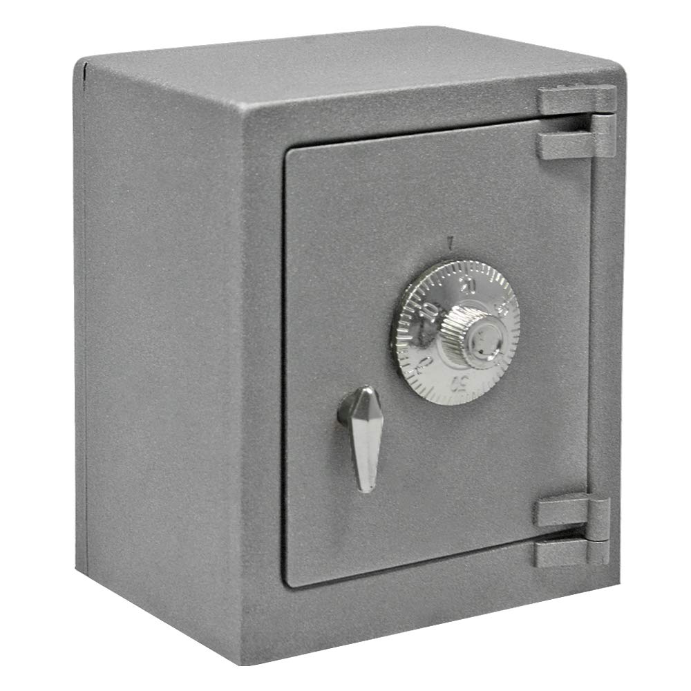 HMF 306-09 Mini Safe Combination Lock, 13.5 x 11.0 x 8.0 cm, Silver Grey