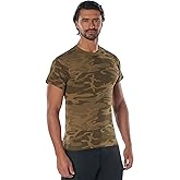 Rothco Camo T-Shirt – Rugged Short Sleeve Crew Neck Base Layer Tee Shirt
