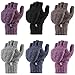 HEAT HOLDERS - Women's Thermal Converter Fingerless Cable Knit 2.3 Tog Gloves - One Size (Purple)
