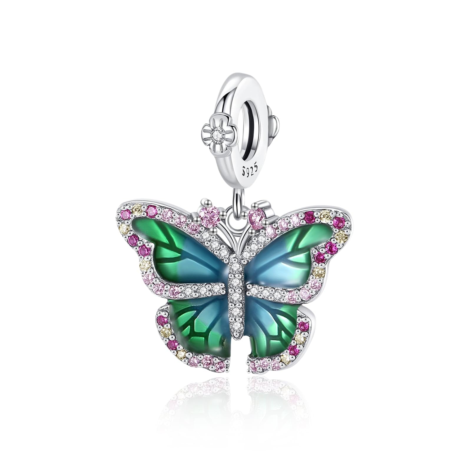 Alstade Spring Butterfly Charm 925 Sterling Silver