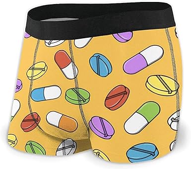 Web--ster Calzoncillos Boxer para Hombre Tabletas y cápsulas Ropa Interior Estampada Calzoncillos cómodos y cómodos: Amazon.es: Ropa y accesorios
