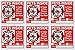 6 Pets Inside Red Safety Alert Warning Window Door Stickers; in Fire or Emergency They Notify Rescue Personnel to Save Pet; 3 X 3 Inches