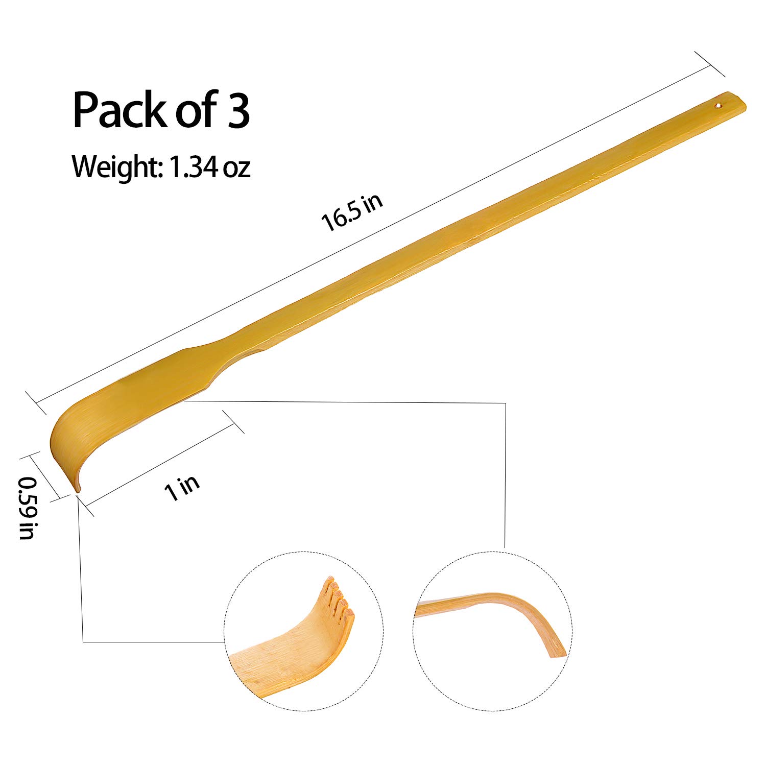 Back Scratcher, 3 Piece 17\