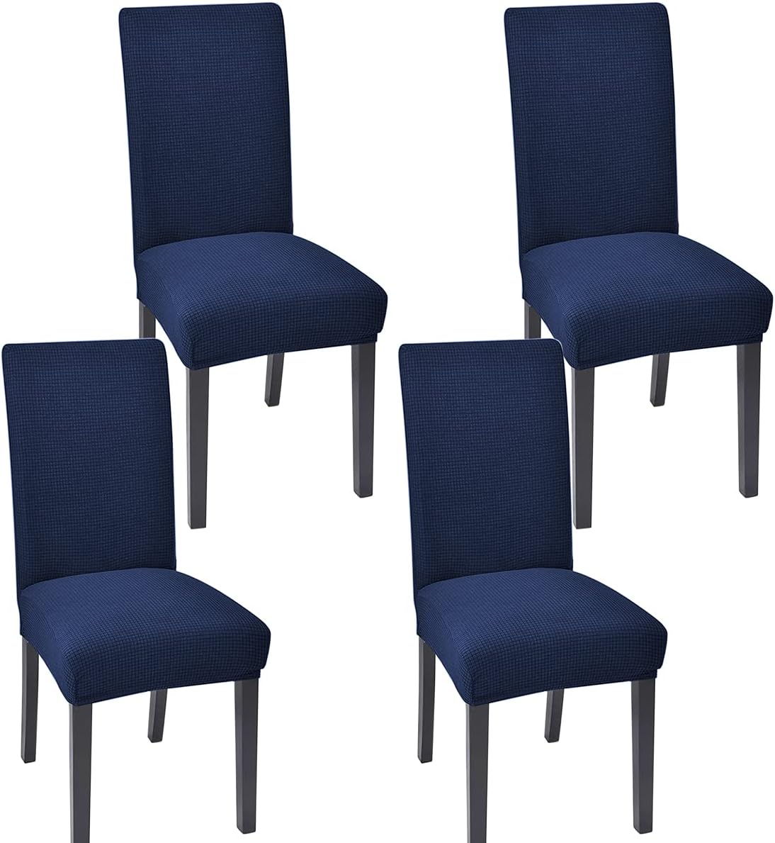 Slipcovers - Aertiavty Chair Covers for Dining Room Set of 4 Kitchen Chair Covers, Dining Room Chair Covers Chair Slipcover Parsons Chair Covers, Navy Blue