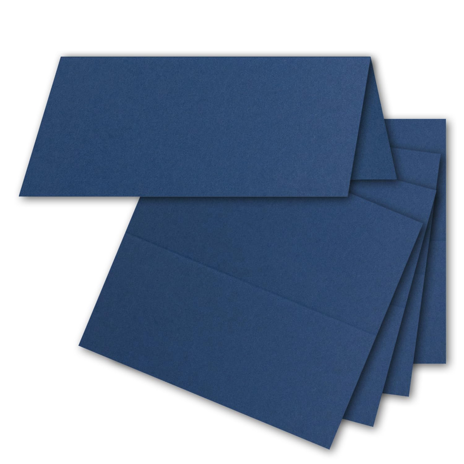 Neuser FarbenFroh place cards, size: 100 x 90 mm (folded 100 x 45 mm), 250 g/m², very sturdy and heavy quality 100 Stück 17 - Nachtblau — image 1