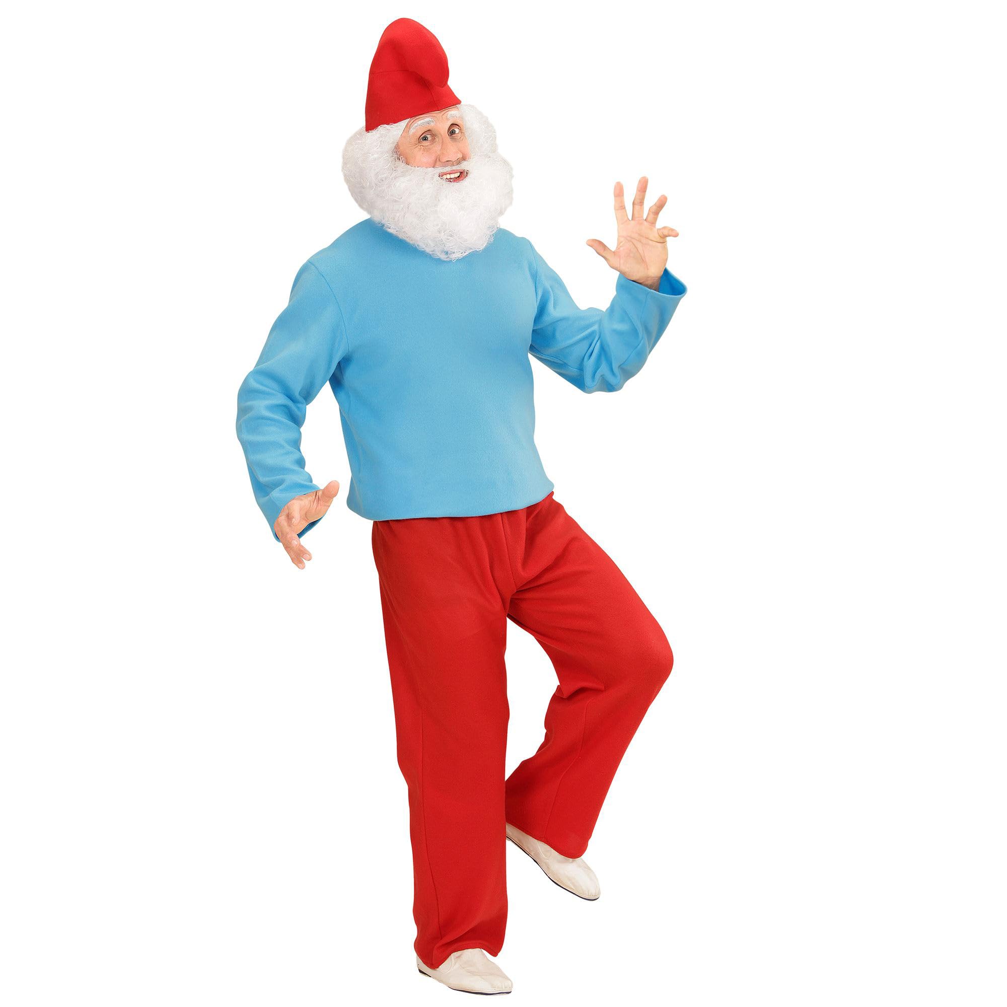 Widmann 02372 Adult Large Gnome Costume ? Tunic, Trousers and Hat
