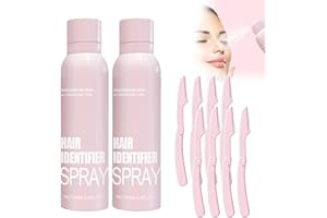 GENERIC Hair Identifier Spray for Face Shaving, Hair Identifier Spray for Face Dermaplaning, Skin Body Hair Identifying Spray for Women Face Shaving Spray (2PCS)