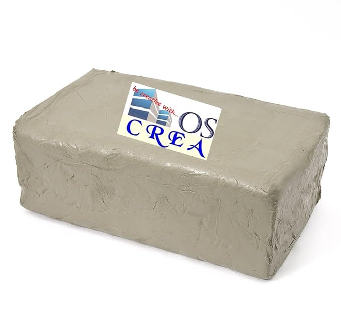 OSCrea Soft-Ton Weiss 10kg lufthärtend / brennbar 1000°C-1300°C, be Creative by