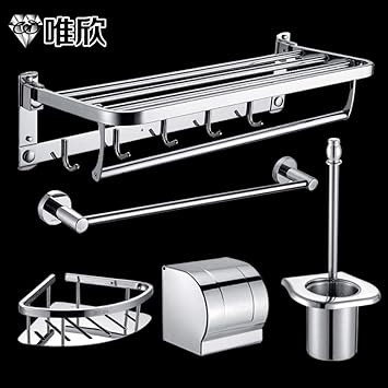 accesorios baño sin taladro amazon