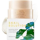 Nature Republic Snail Mucin Cream – Hydrating Korean Moisturizer for Repair & Glow, K-Beauty Skincare, Anti-Aging Facial Cream, 52mL / 1.75 Fl.Oz