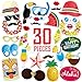 Luau Photo Booth Props by PartyGraphix. DIY Hawaiian Themed Summer Party Photo Booth Props can Withstand Any Pool Party. 30 Pieces