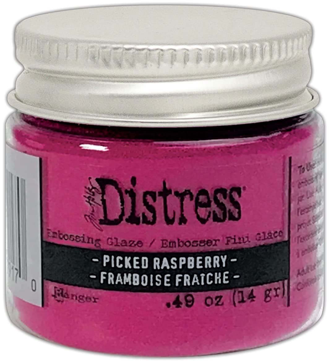 Tim Holtz - Ranger Embossing Glaze, Picked Raspberry, 1 Count (Pack of 1)