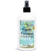 Eclectic Lady Exotic Coconut Body Spray, Double Strength, 16 ounces, Body Mist