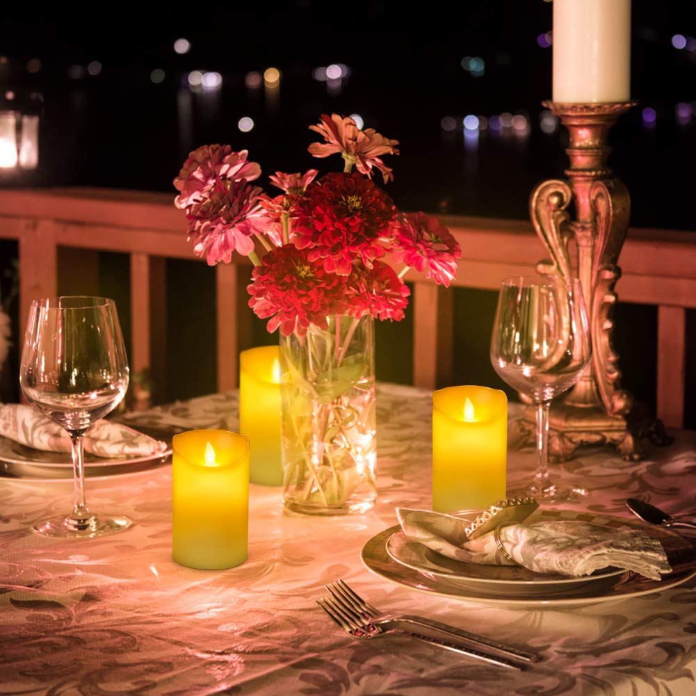Everlasting Flickering Flameless Candles, 3\