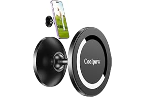 COOLPOW Magnetic Golf Cart Phone Holder for MagSafe Golf Cart Mount, Golf Cart Phone Mount for iPhone 16 ProMax Plus 15 14 13 12 Mini Fits EZGO, Club Car, Yamaha, Icon Golf Cart Accessories Essentials for Men