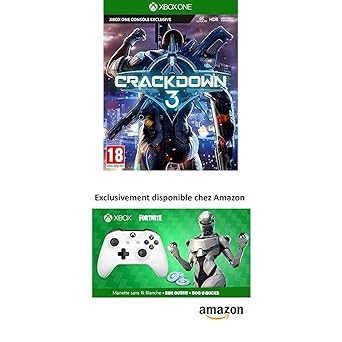 Crackdown 3 Manette Xbox One Blanche Sans Fil Tenue Eon - 