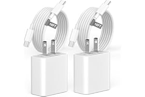 Matsusho iPhone 17 16 Charger Fast Charging 10 FT, 2 Pack 20W USB C Wall Charger Block with 10FT Long Type C to C Charging Cable for iPhone 17/17 Pro/17 Pro Max/Air/16/16 Pro/16 Pro Max/15/15 Pro Max